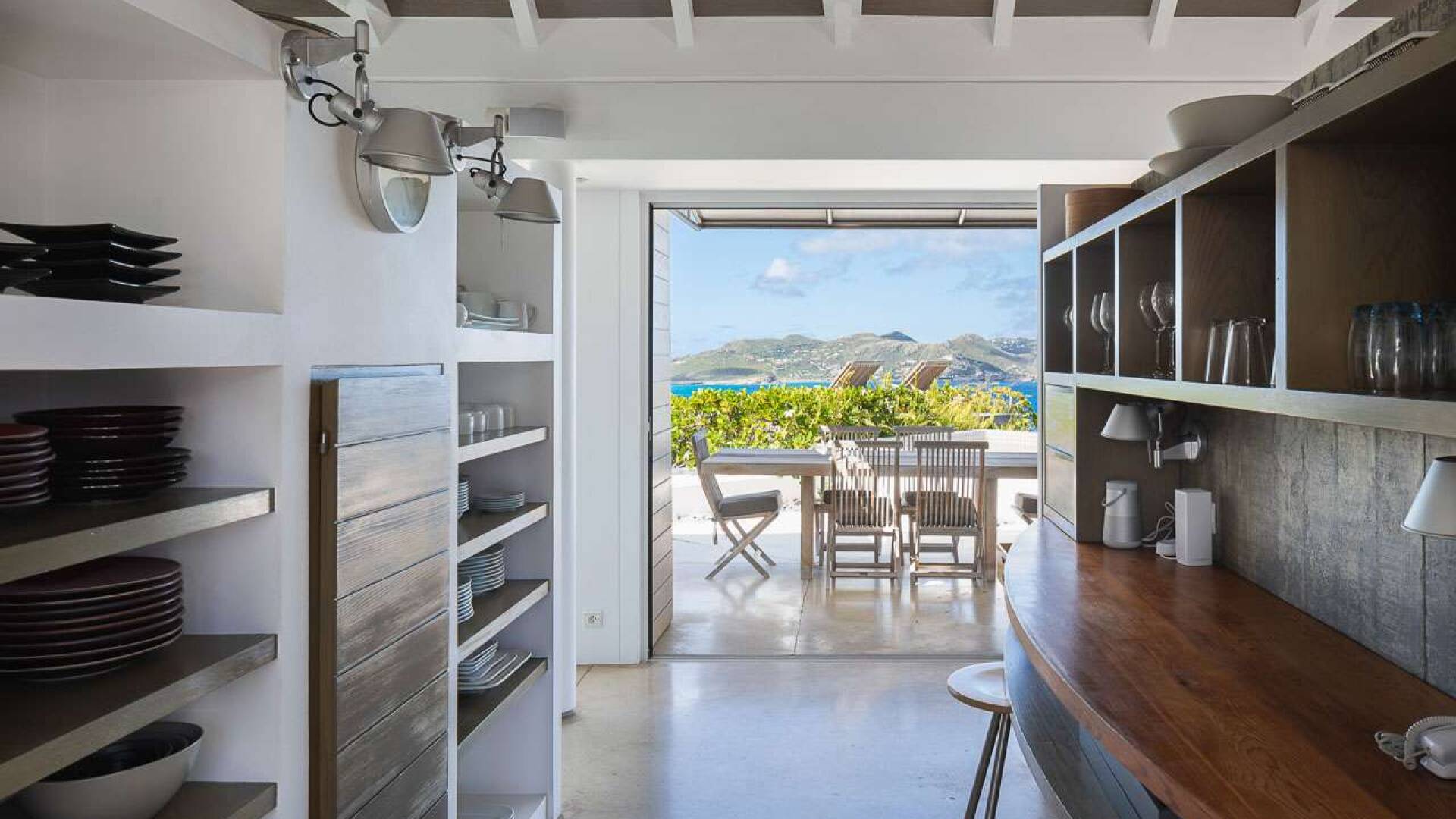 Kitchen at WV SEA, Pointe Milou, St. Barthelemy