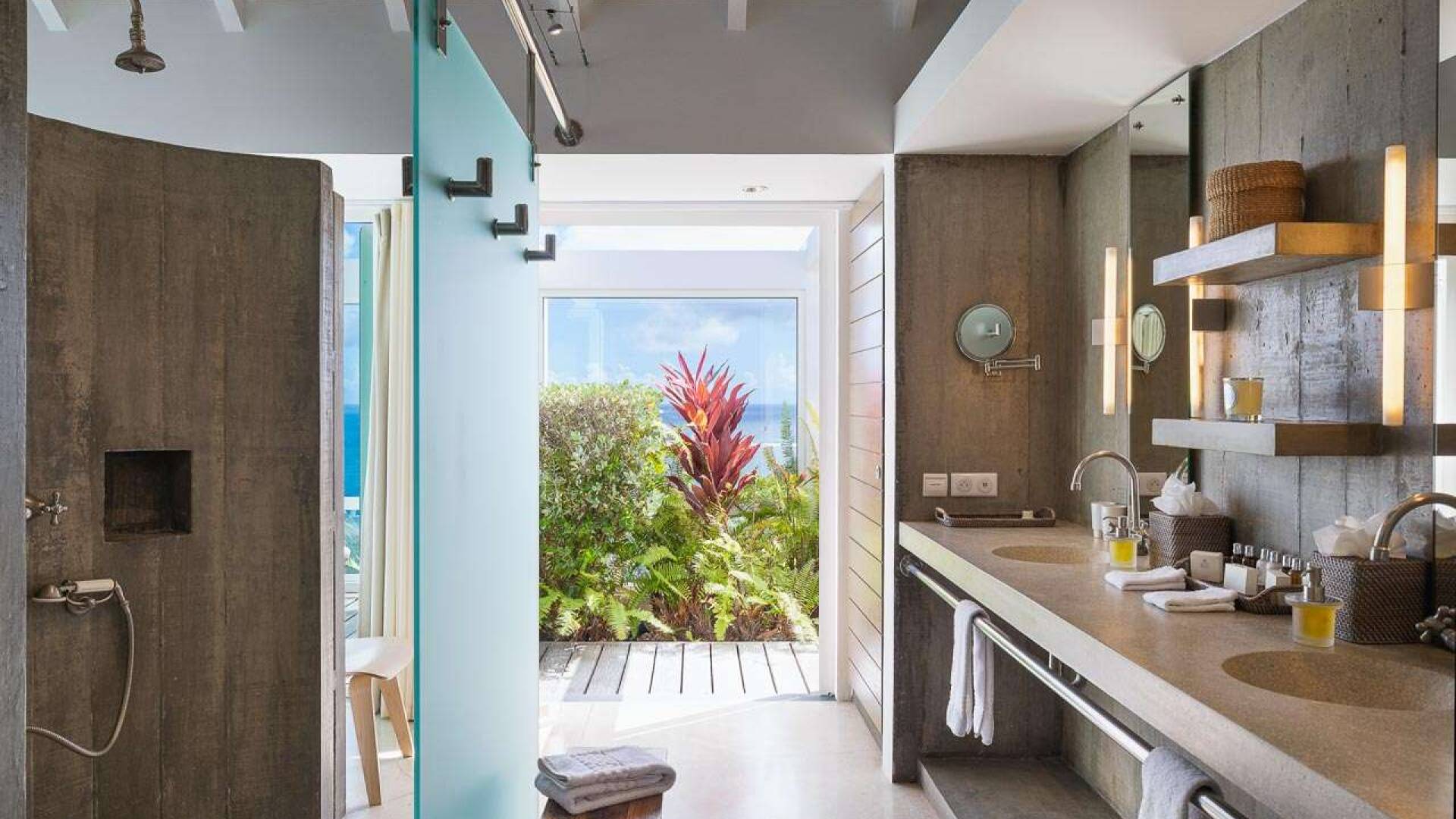 Bathroom at WV SEA, Pointe Milou, St. Barthelemy