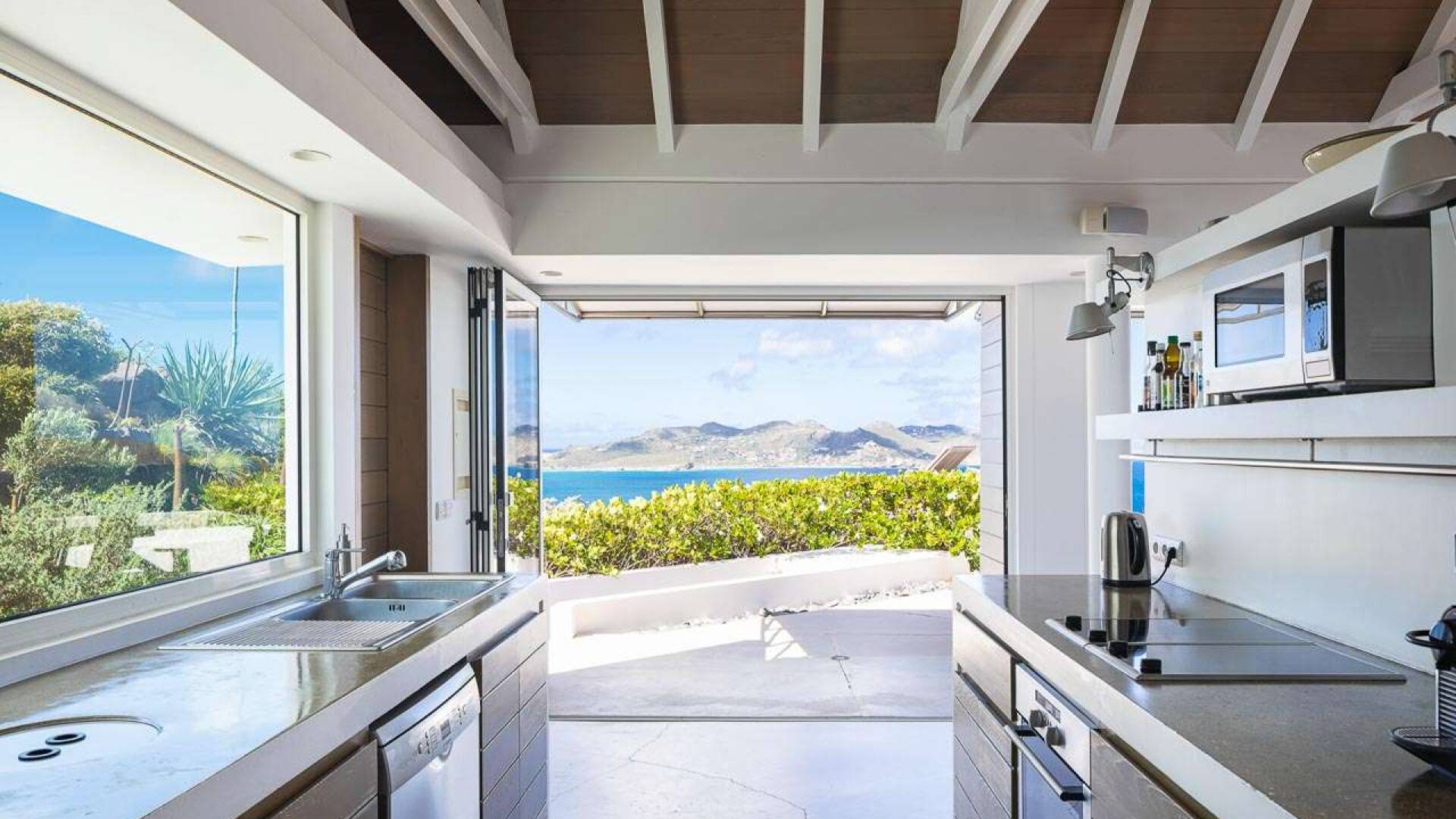 Kitchen at WV SEA, Pointe Milou, St. Barthelemy