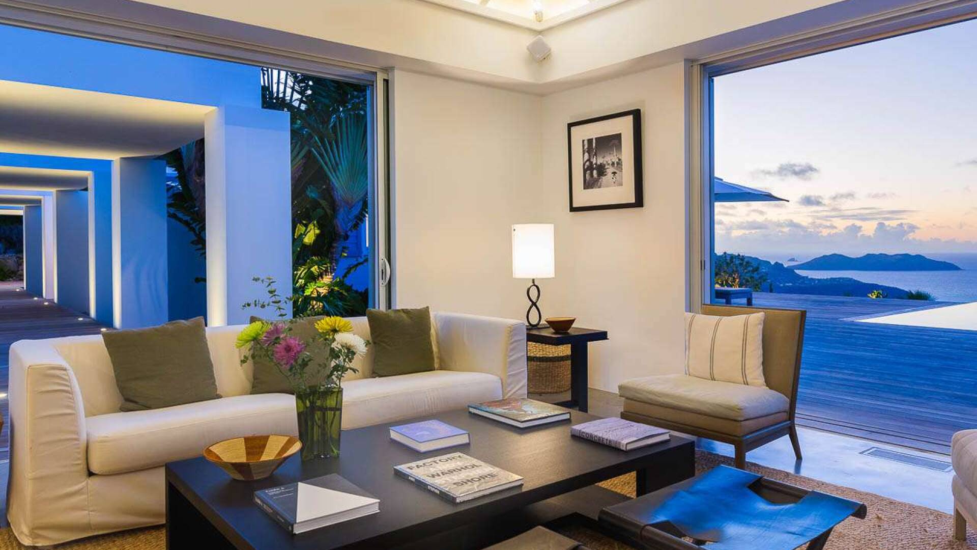 Living Room at WV ECO, Gouverneur, St. Barthelemy