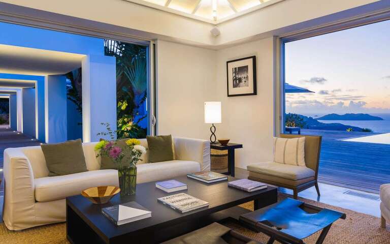 Living Room at WV ECO, Gouverneur, St. Barthelemy