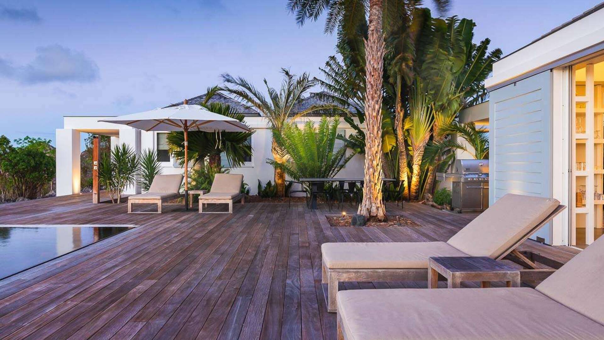 Deck at WV ECO, Gouverneur, St. Barthelemy