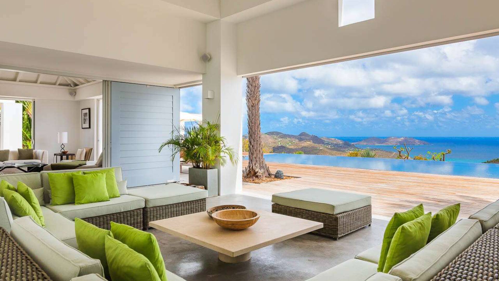 Living Room at WV ECO, Gouverneur, St. Barthelemy