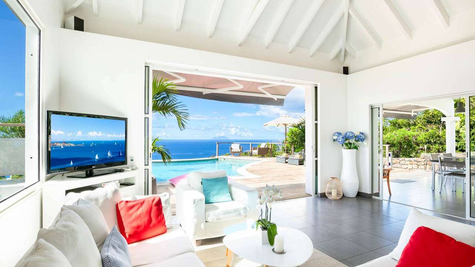 Living Room at WV GGL, Gouverneur, St. Barthelemy
