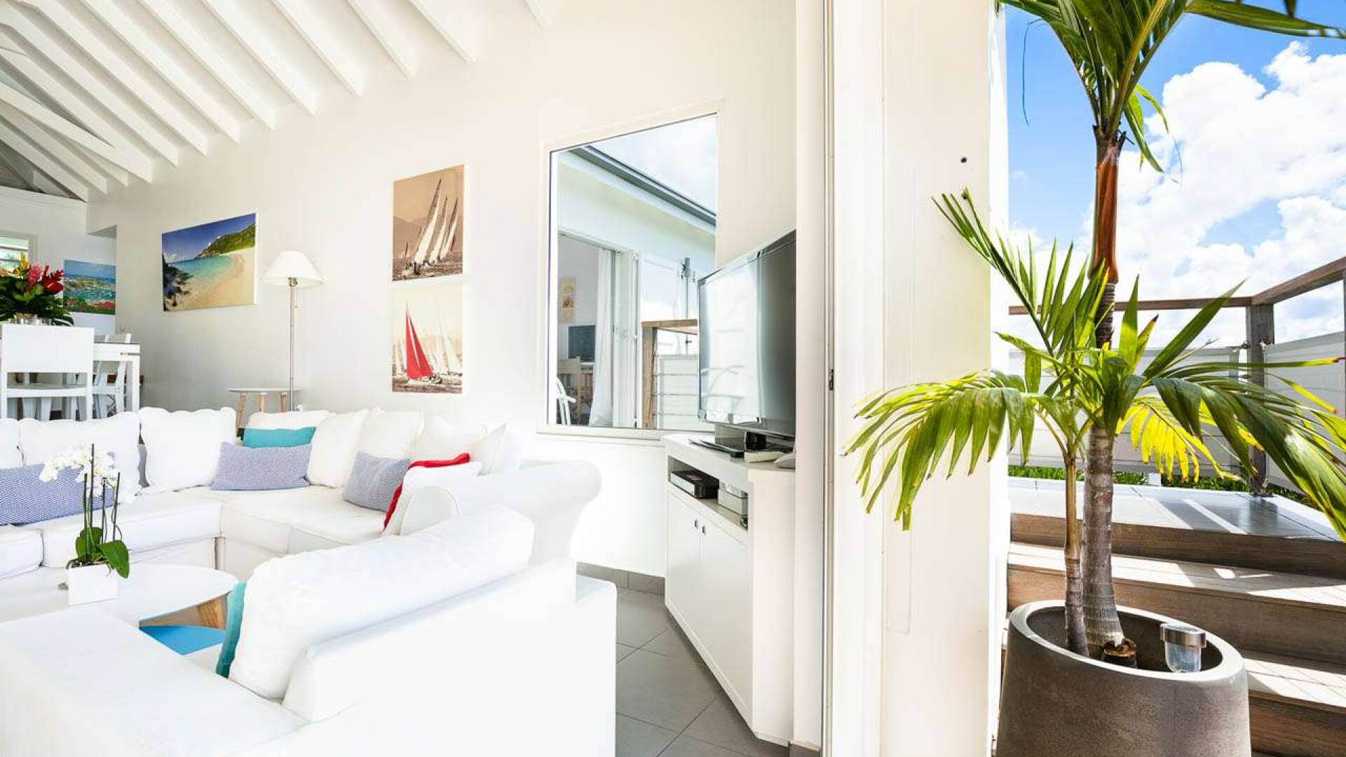 Living Room at WV GGL, Gouverneur, St. Barthelemy