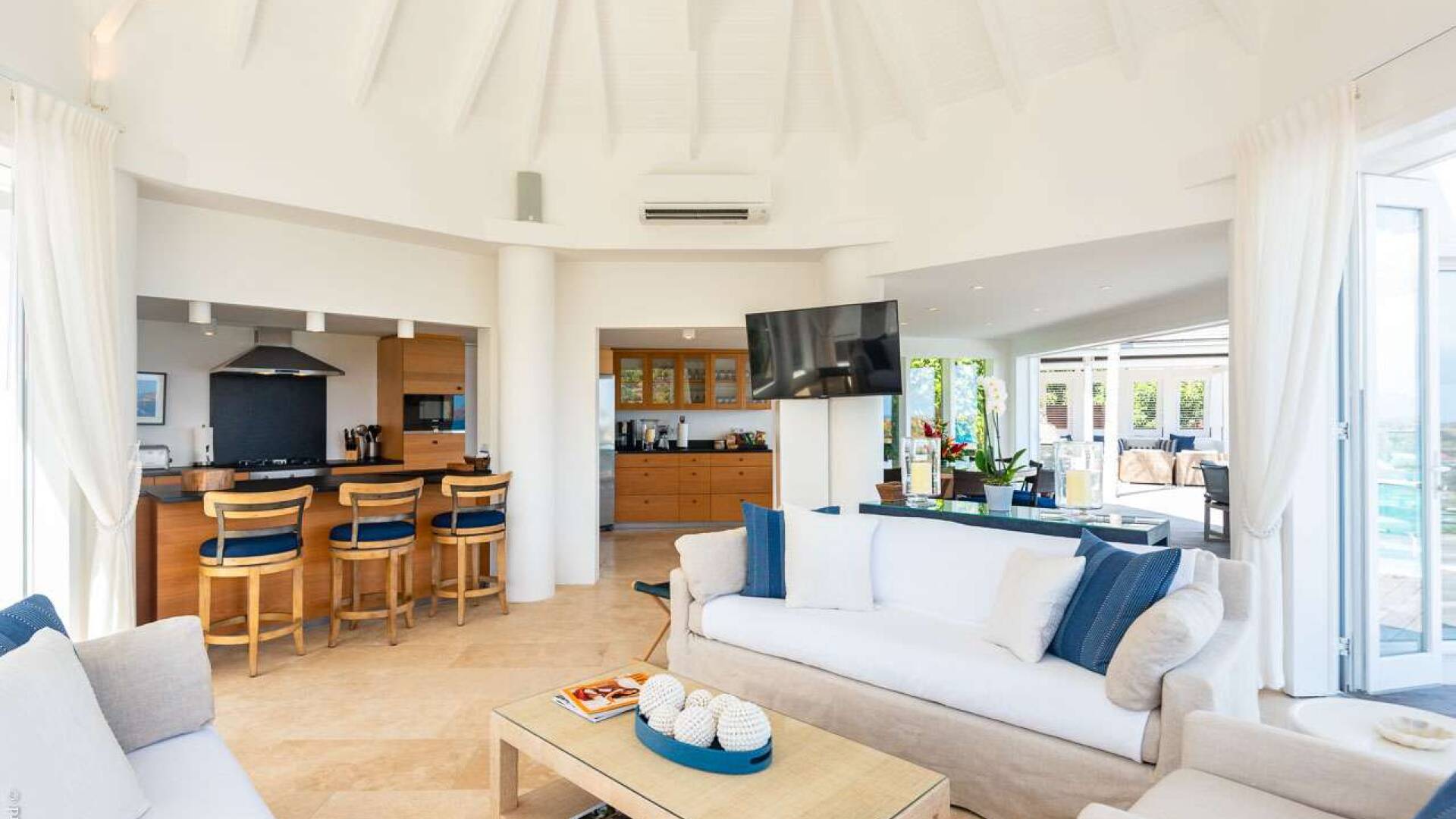 Living Room at WV RIG, St. Jean, St. Barthelemy