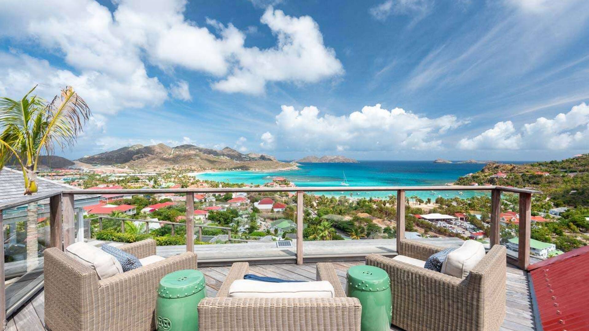 Deck at WV RIG, St. Jean, St. Barthelemy