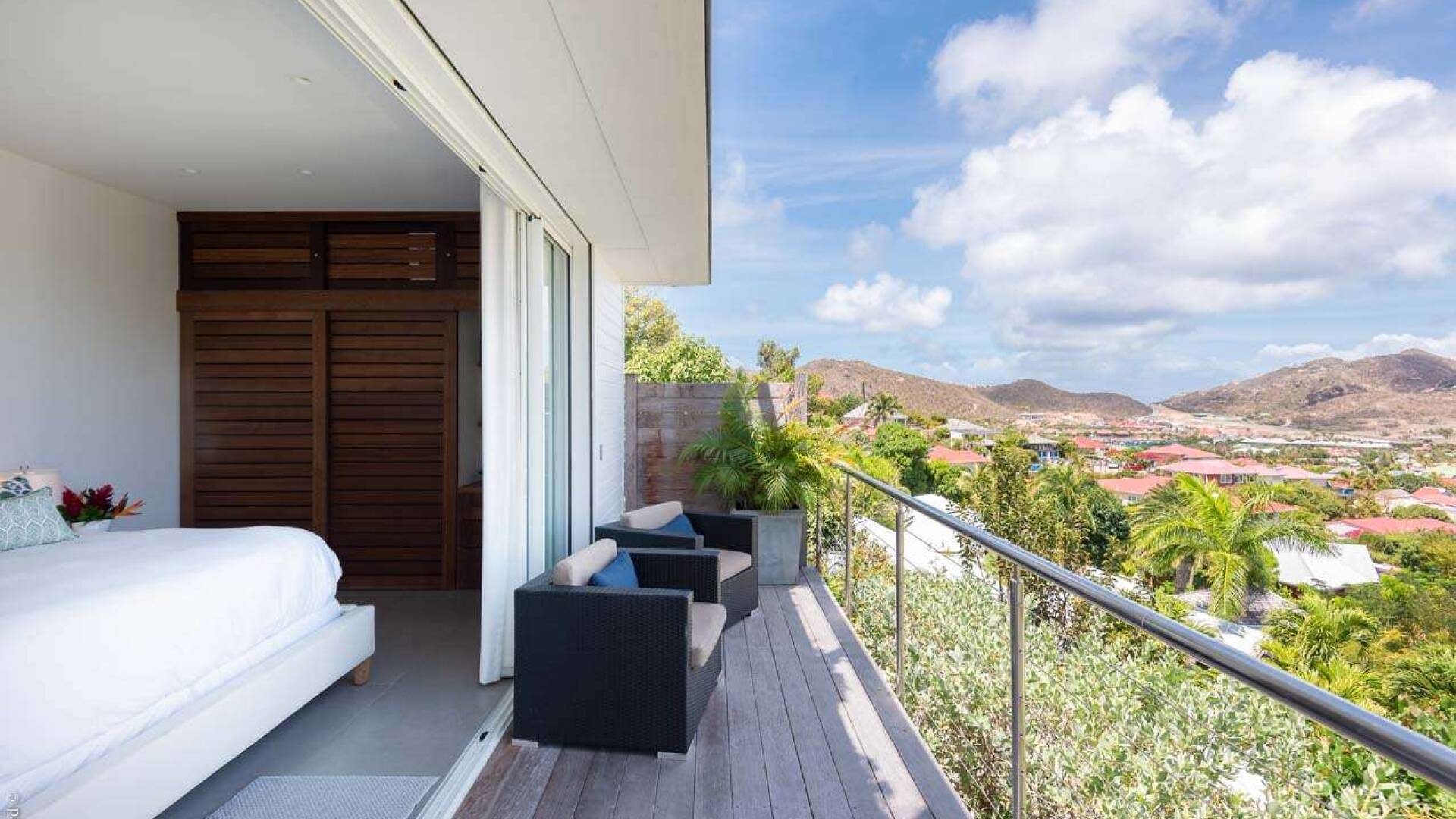 Bedroom at WV RIG, St. Jean, St. Barthelemy