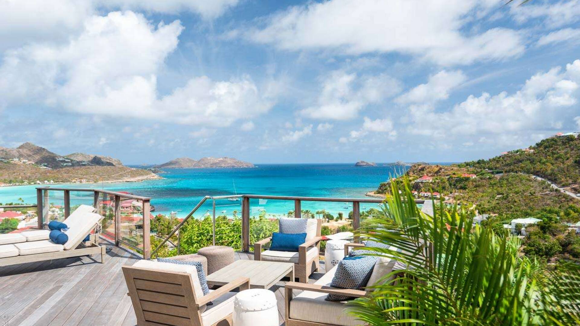 Deck at WV RIG, St. Jean, St. Barthelemy