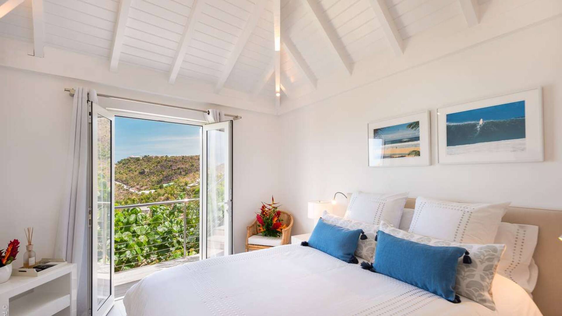 Bedroom at WV RIG, St. Jean, St. Barthelemy