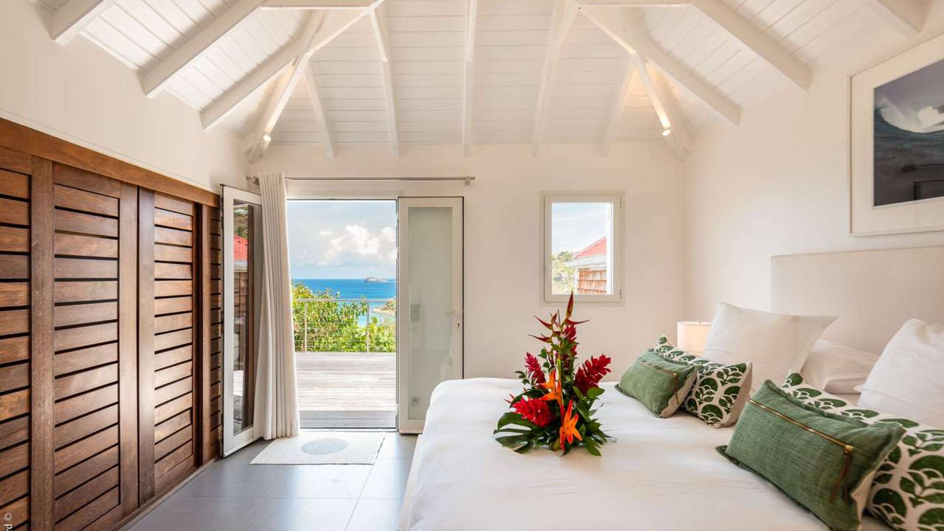 Bedroom at WV RIG, St. Jean, St. Barthelemy