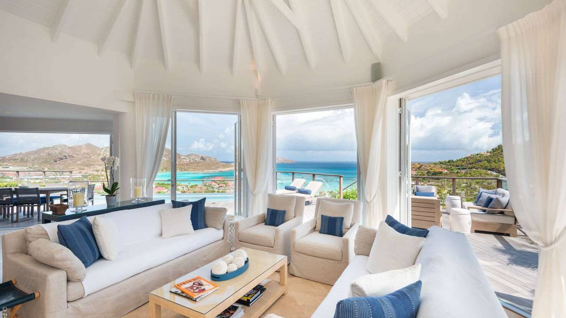 Living Room at WV RIG, St. Jean, St. Barthelemy