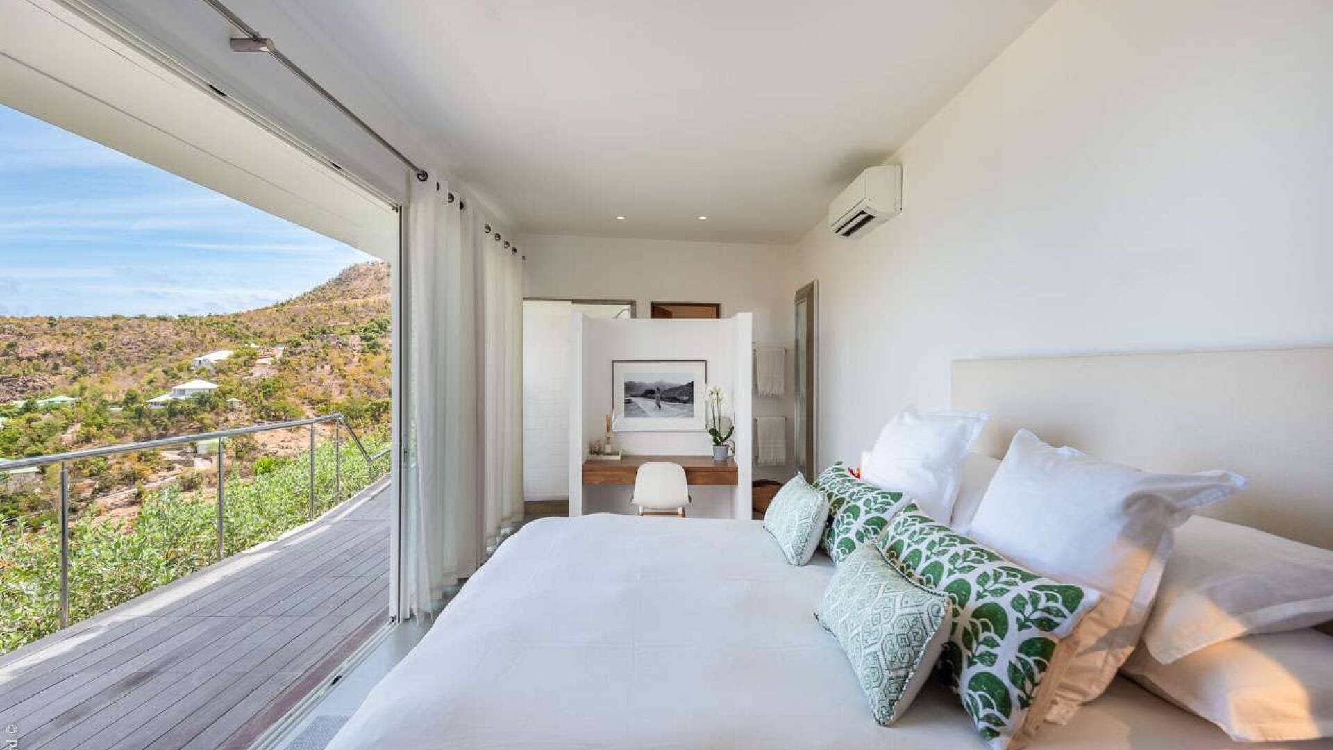 Bedroom at WV RIG, St. Jean, St. Barthelemy