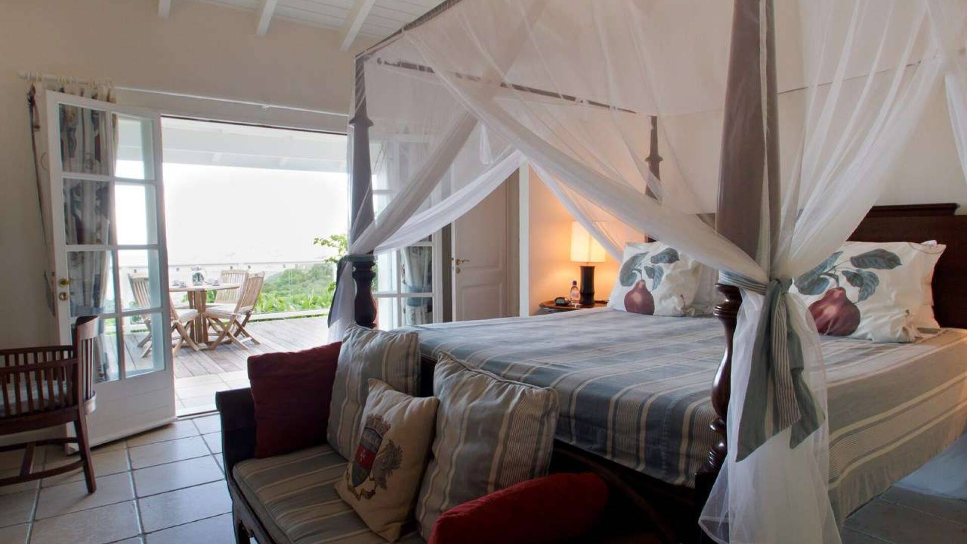 Bedroom at WV AMI, Lurin, St. Barthelemy