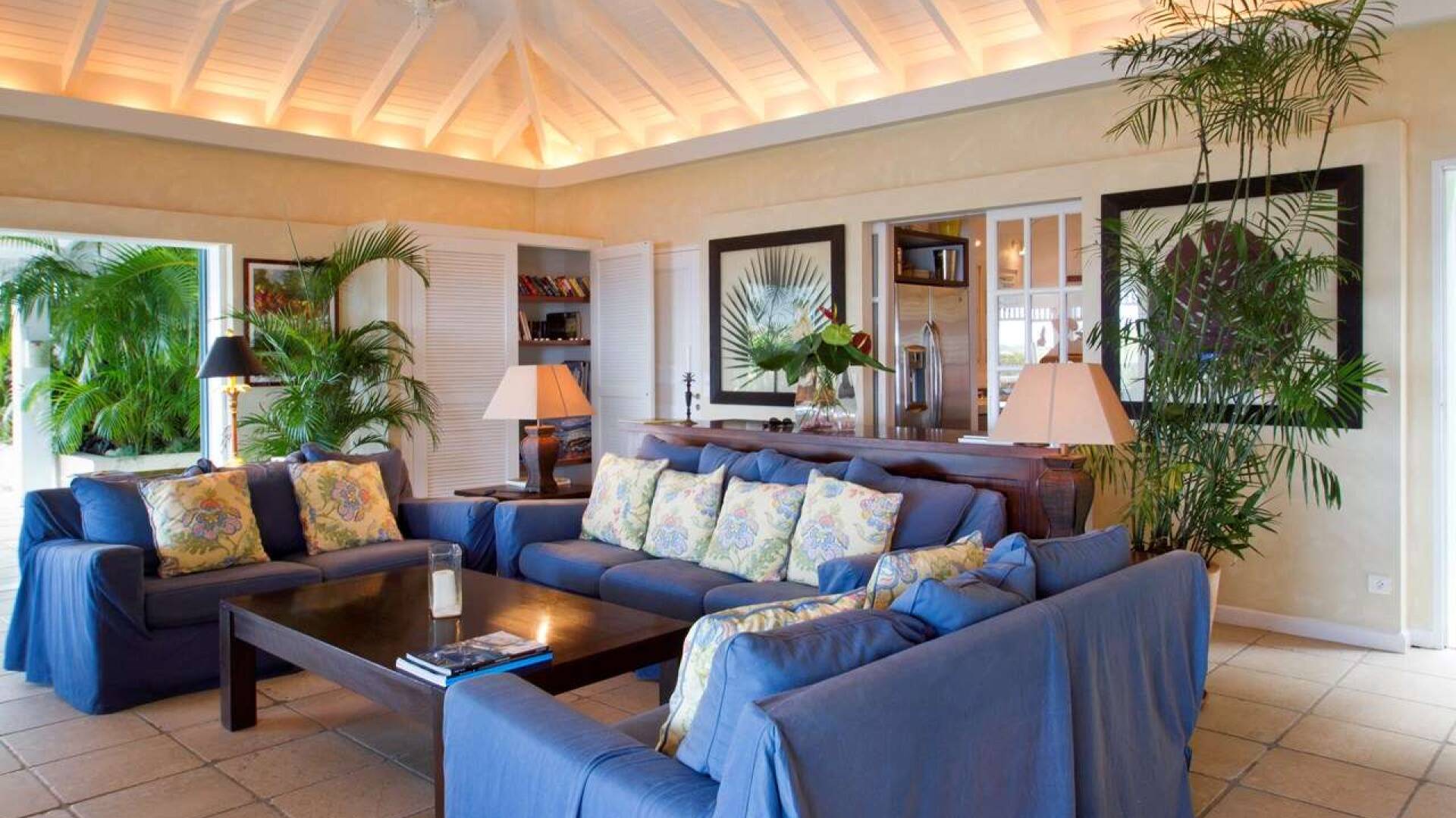 Living Room at WV AMI, Lurin, St. Barthelemy
