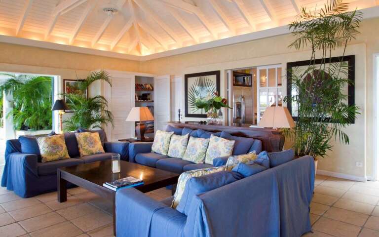 Living Room at WV AMI, Lurin, St. Barthelemy