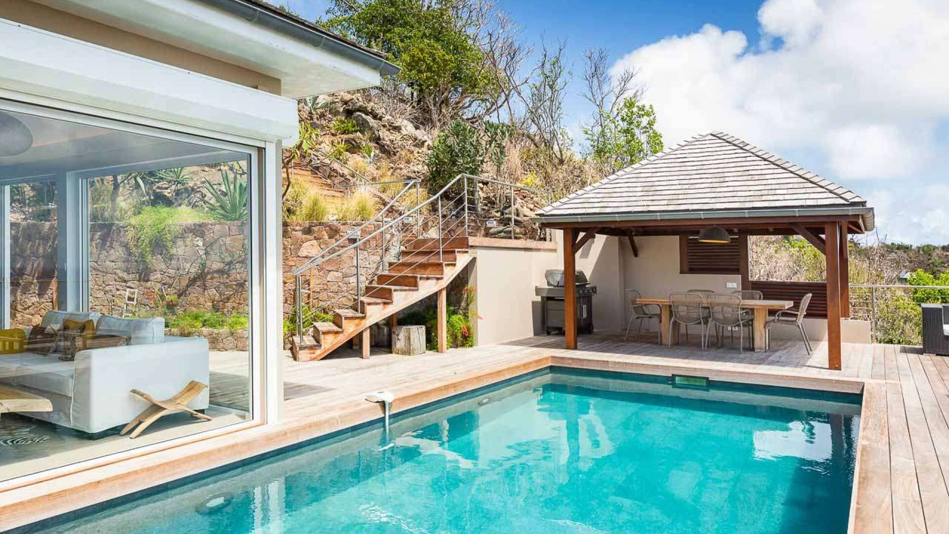 Villa Pool at WV ZUL, Vitet, St. Barthelemy