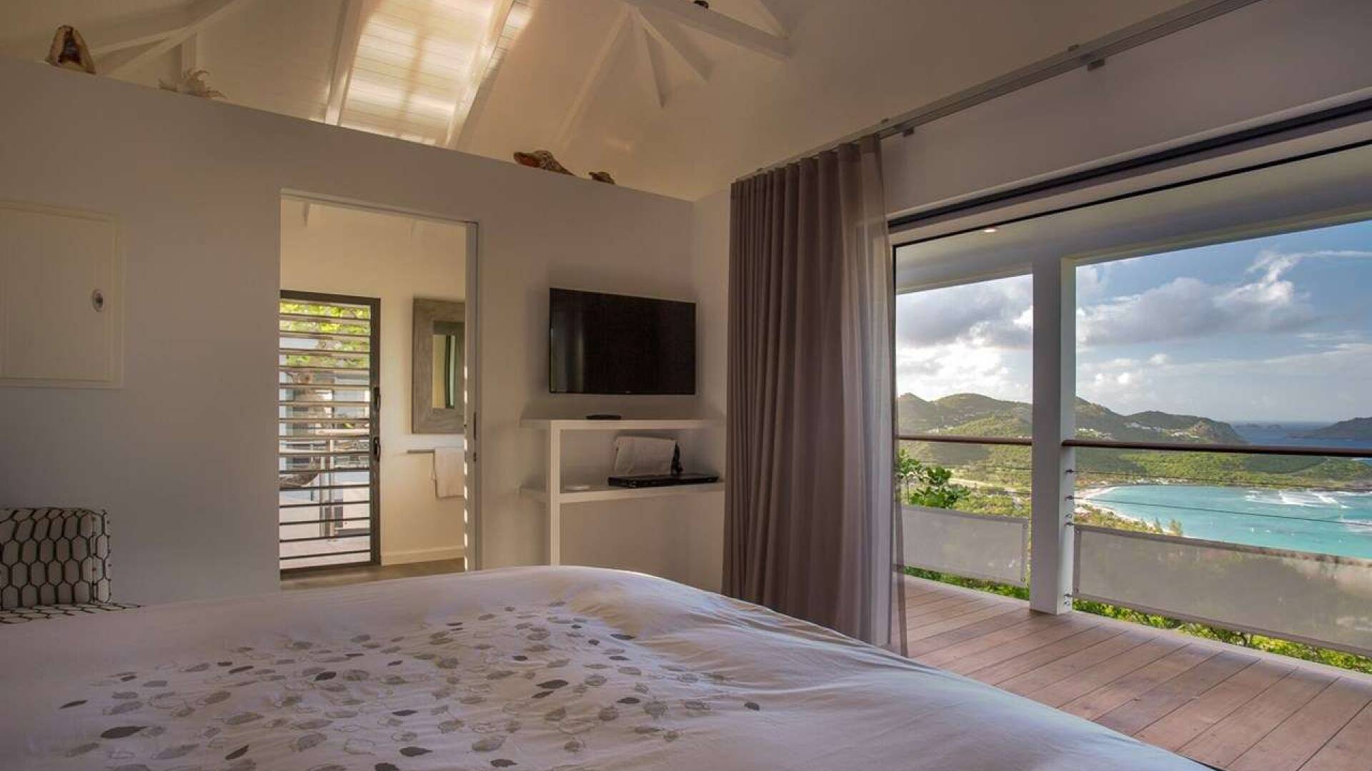 Bedroom at WV IEW, St. Jean, St. Barthelemy