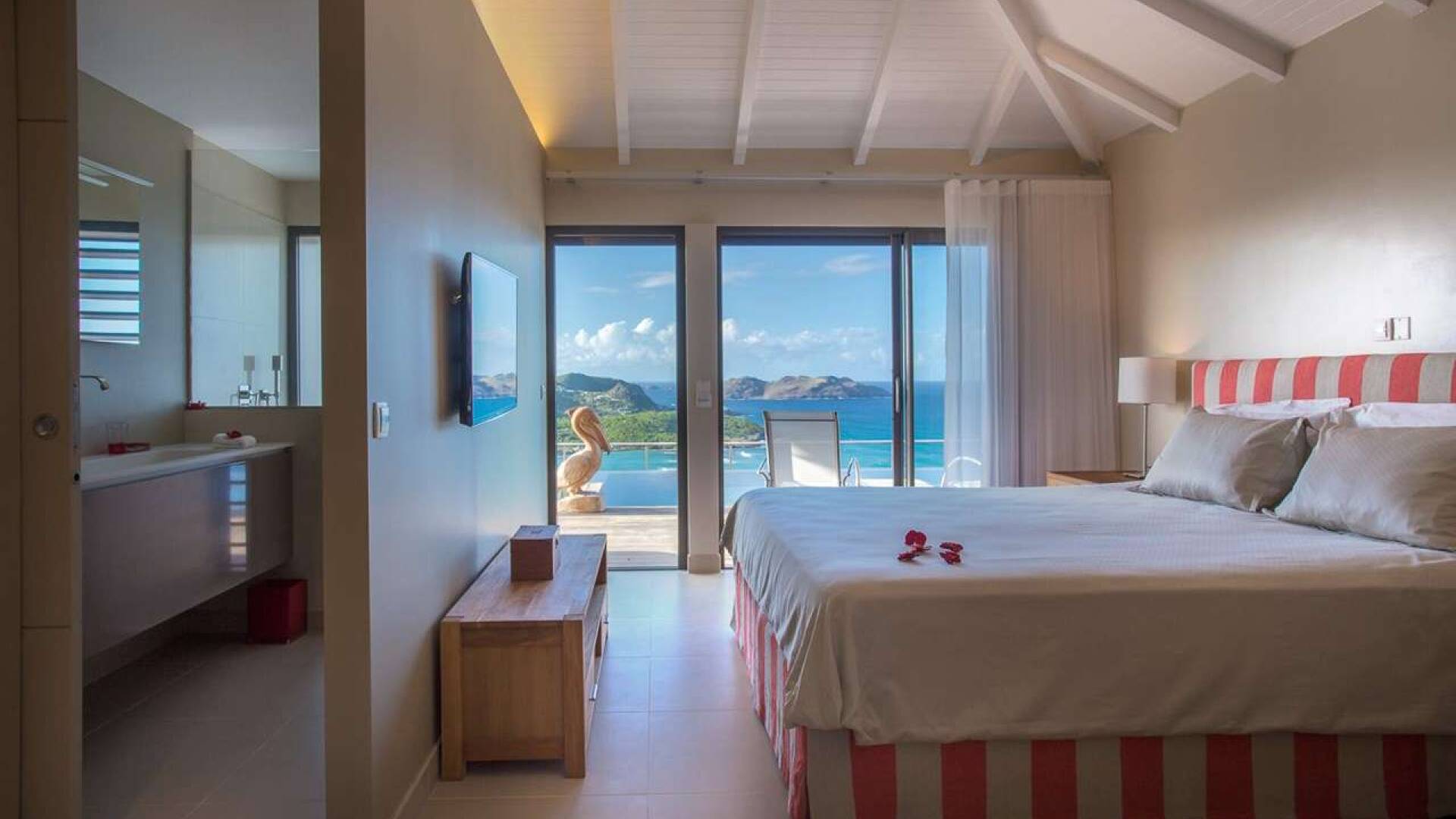 Bedroom at WV IEW, St. Jean, St. Barthelemy