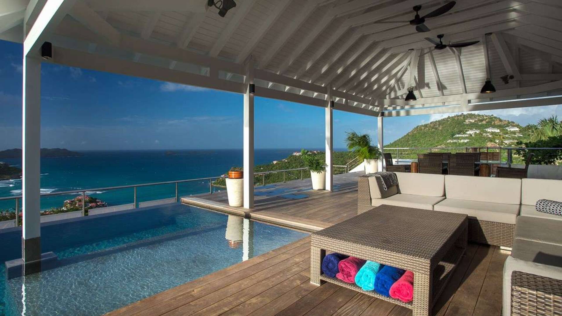 Terrace at WV IEW, St. Jean, St. Barthelemy