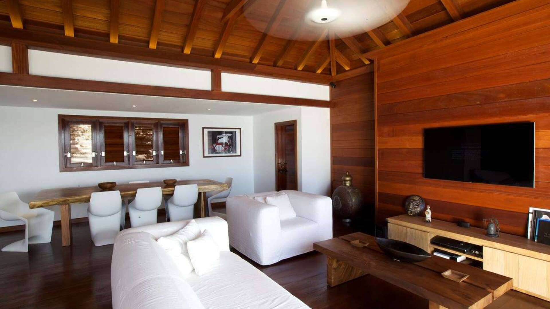 Living Room at WV ELS, Pointe Milou, St. Barthelemy