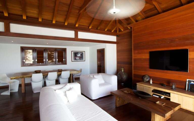 Living Room at WV ELS, Pointe Milou, St. Barthelemy