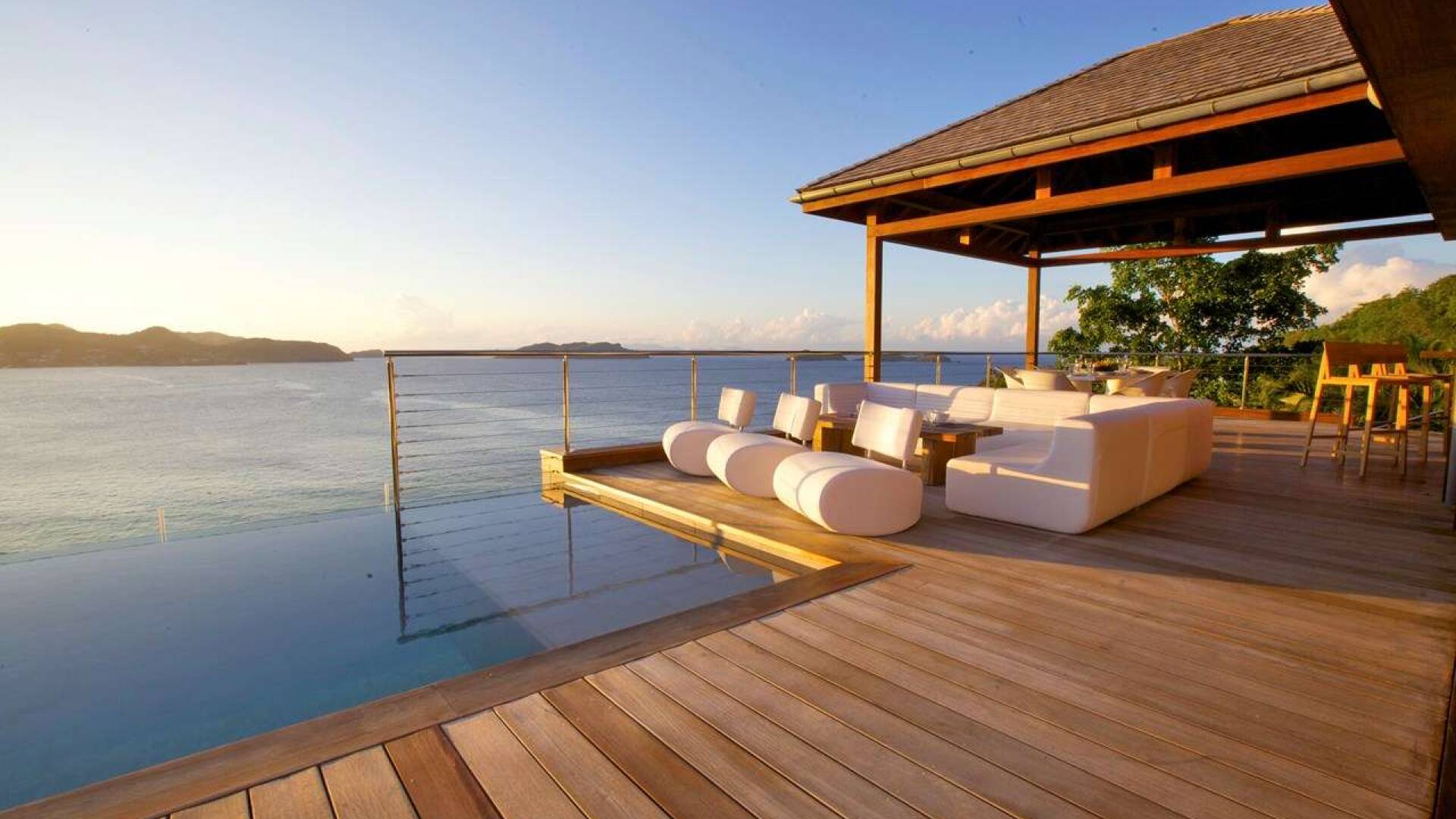 Deck at WV ELS, Pointe Milou, St. Barthelemy