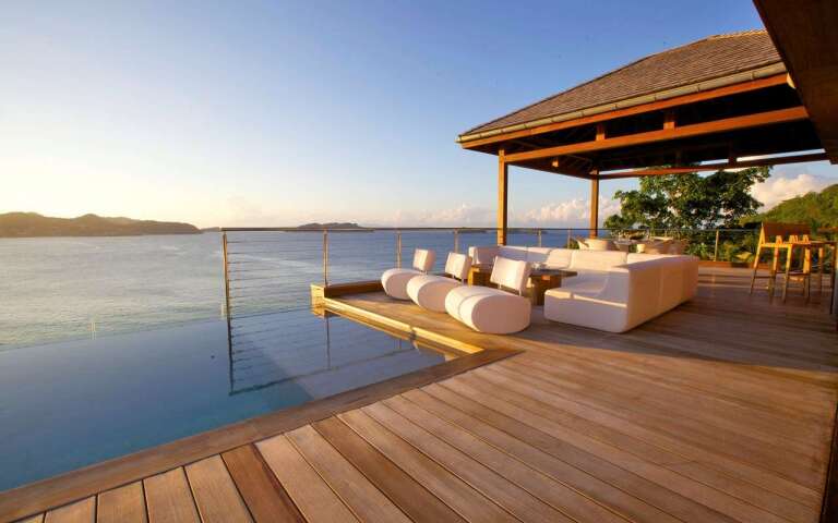 Deck at WV ELS, Pointe Milou, St. Barthelemy