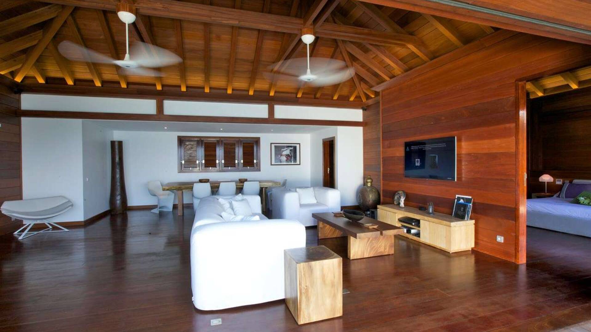 Living Room at WV ELS, Pointe Milou, St. Barthelemy