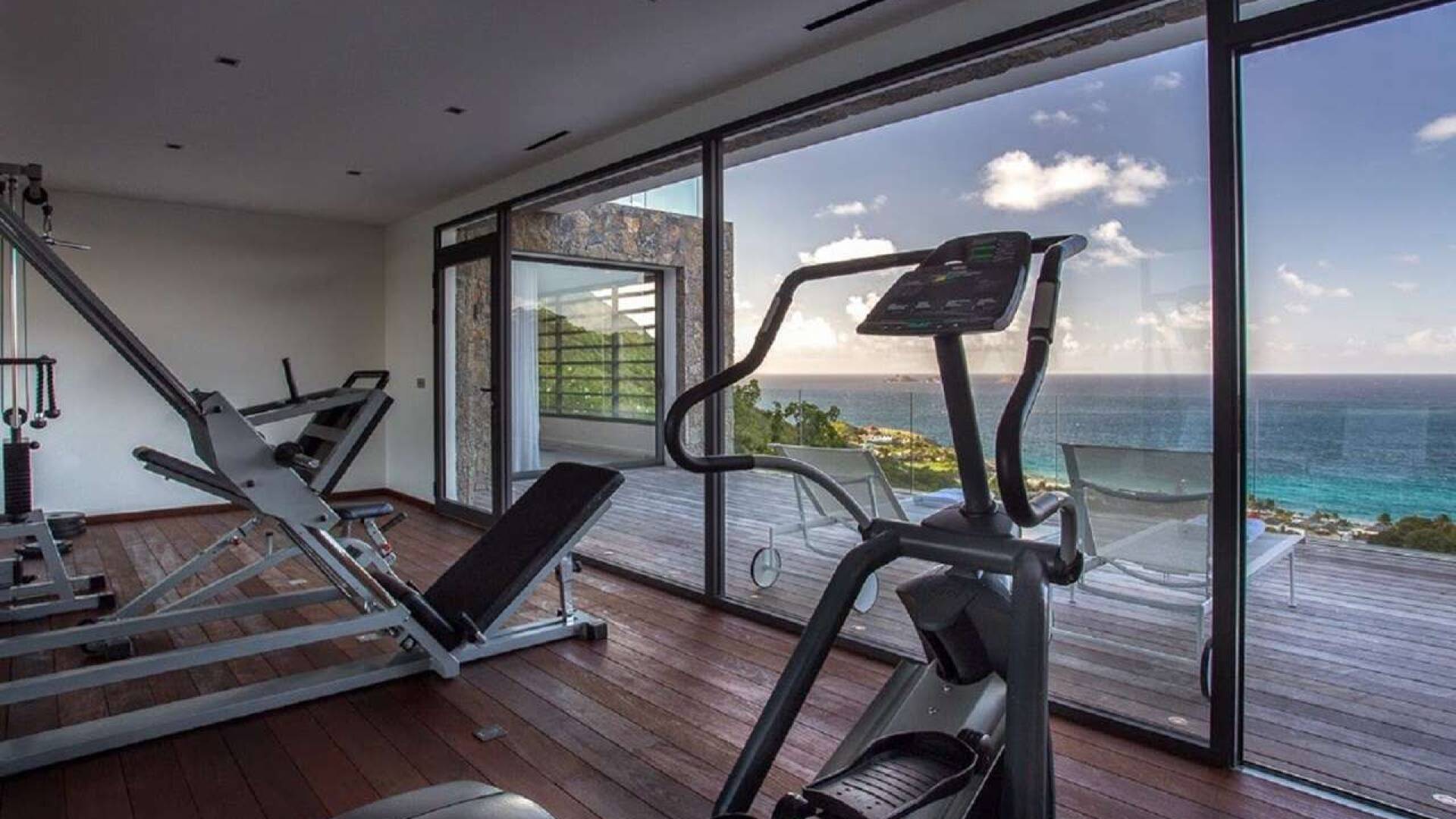 gym at WV WAY, Colombier, St. Barthelemy
