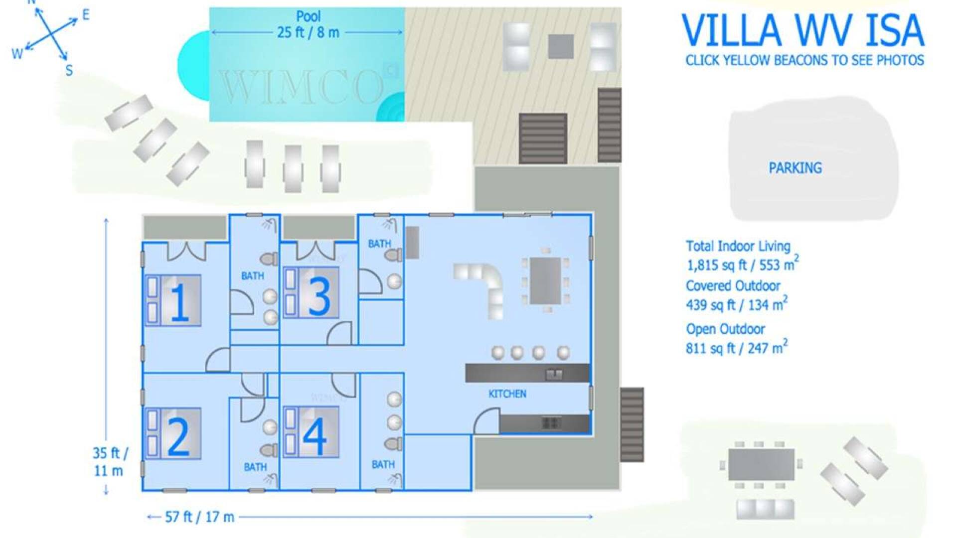 Floorplan of WV ISA, Flamands, St. Barthelemy