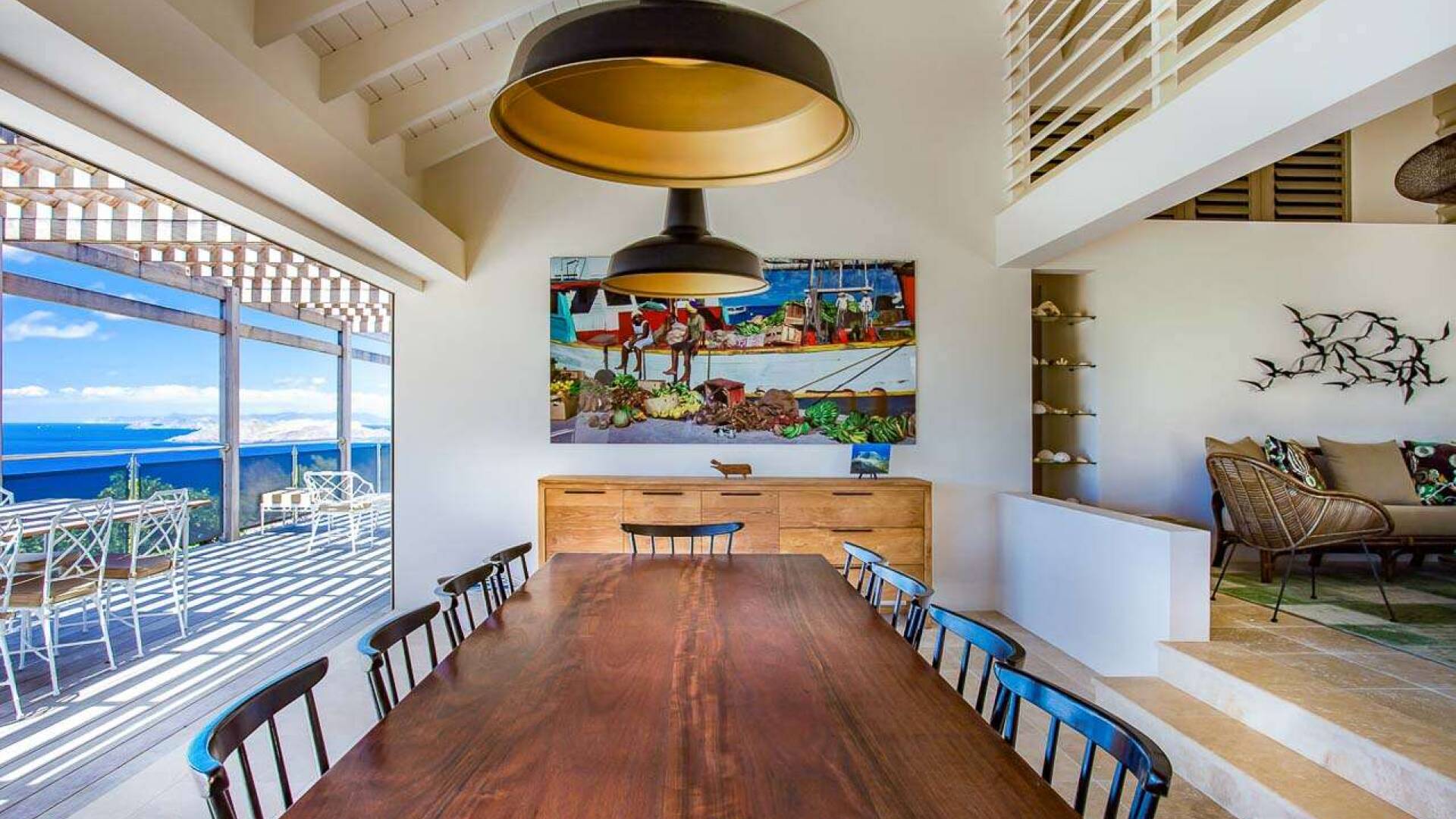 Dining Room at WV YEB, Pointe Milou, St. Barthelemy