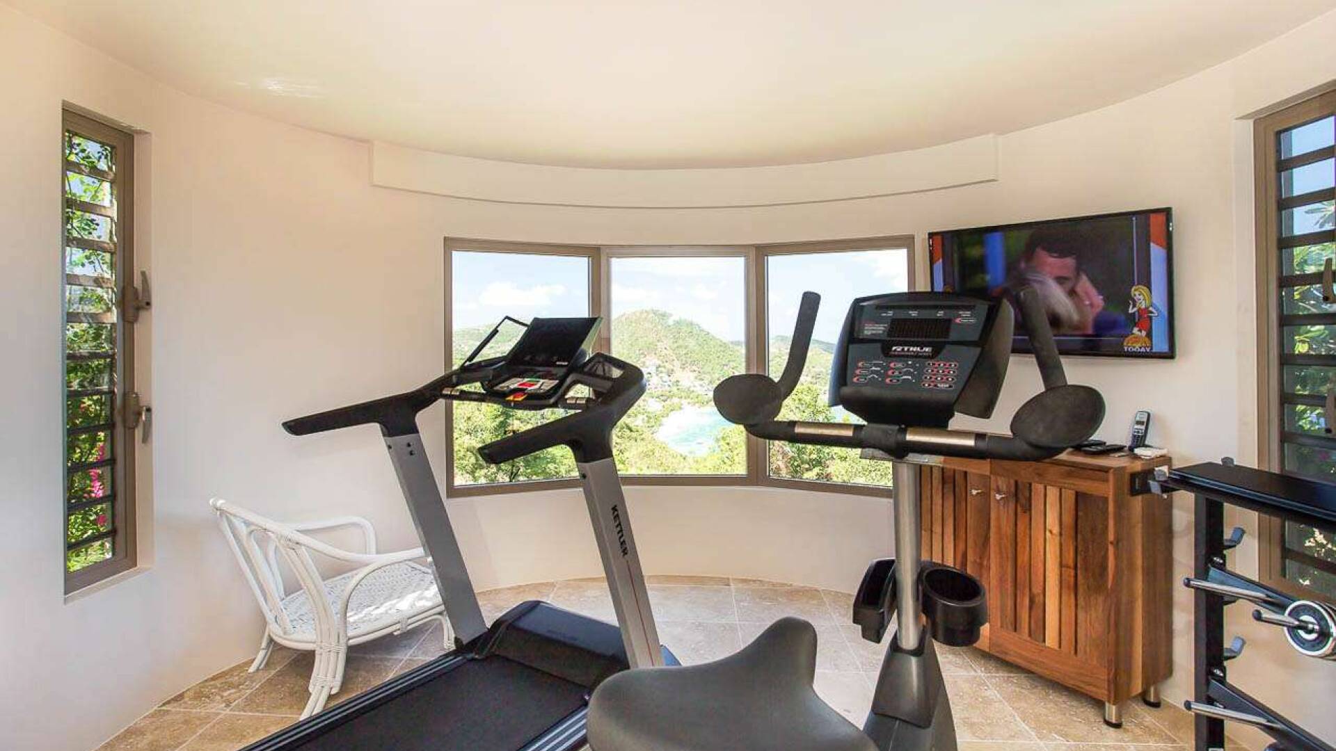 Gym at WV YEB, Pointe Milou, St. Barthelemy