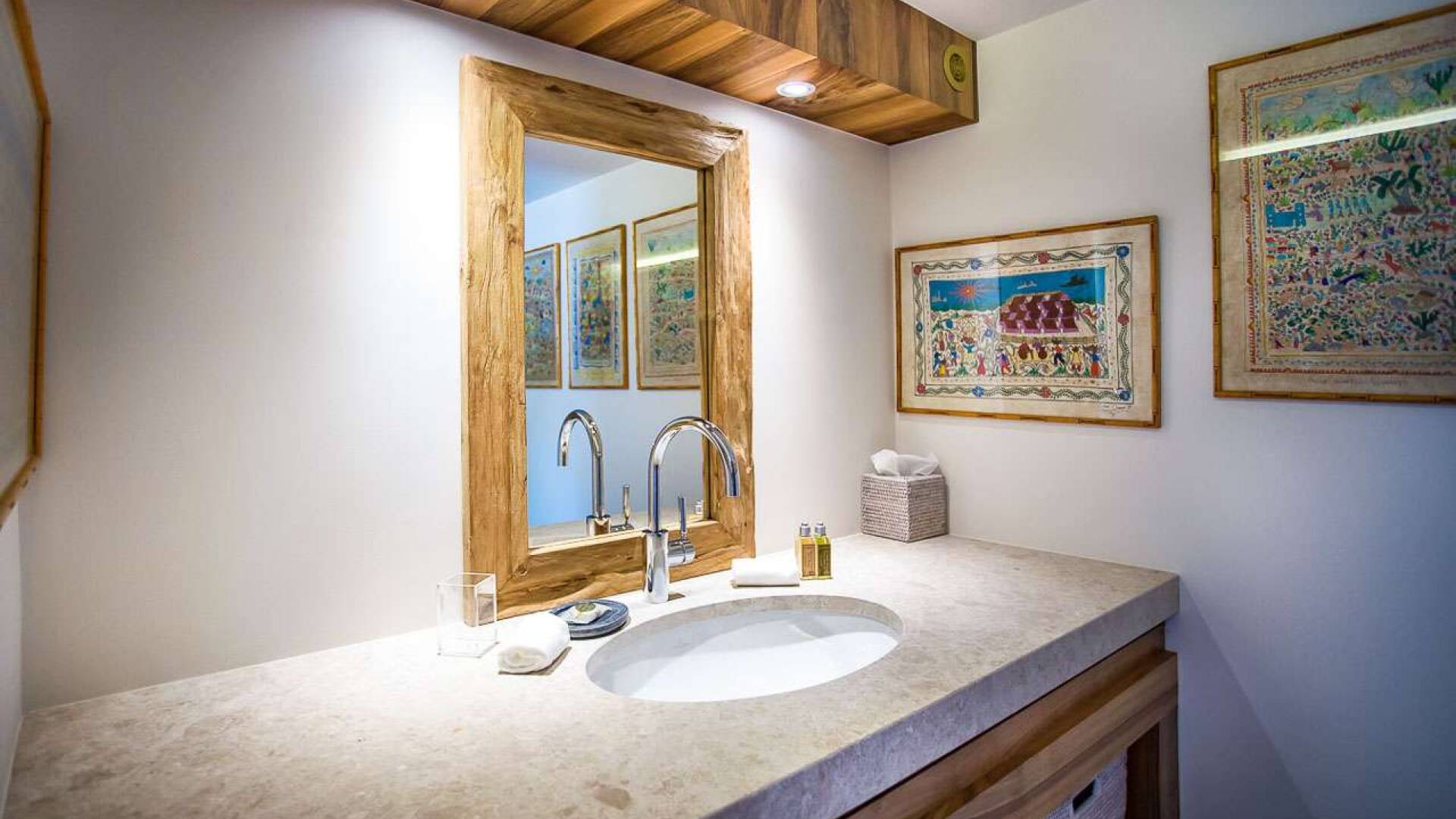 Bathroom at WV YEB, Pointe Milou, St. Barthelemy