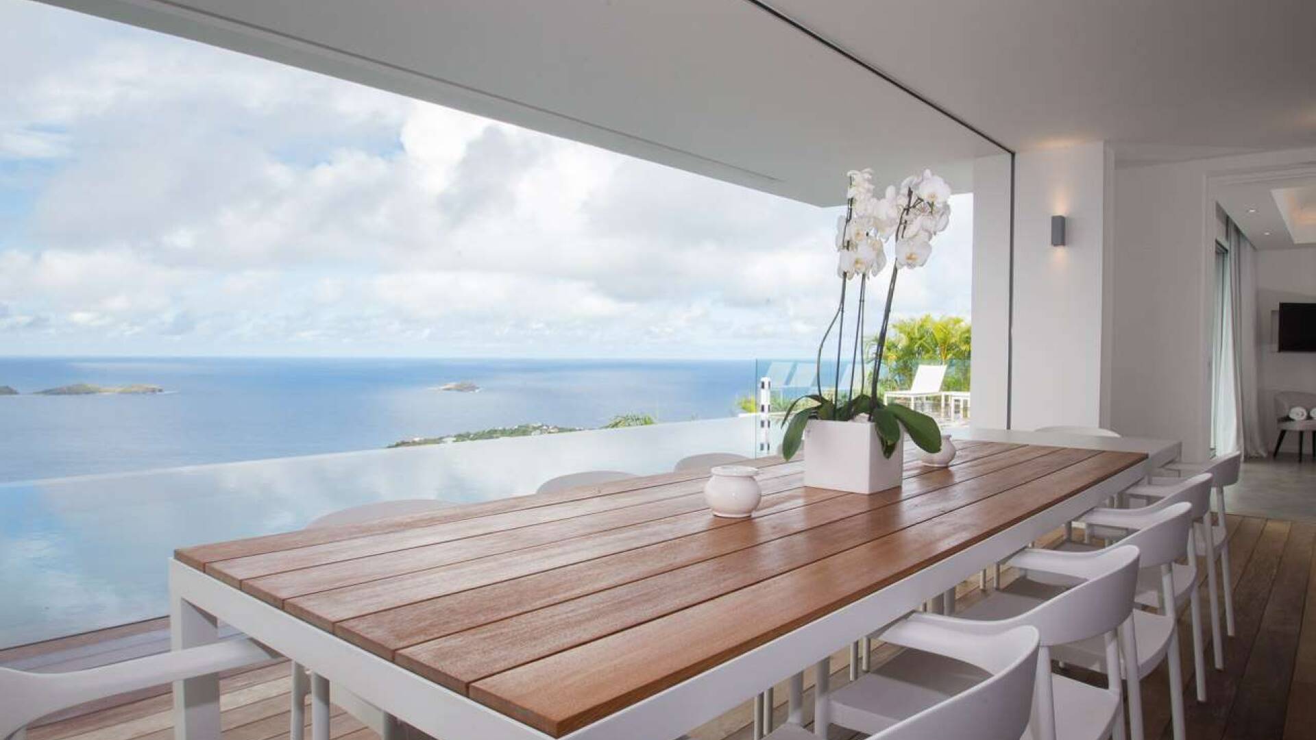 Terrace at WV GIN, Petite Saline, St. Barthelemy