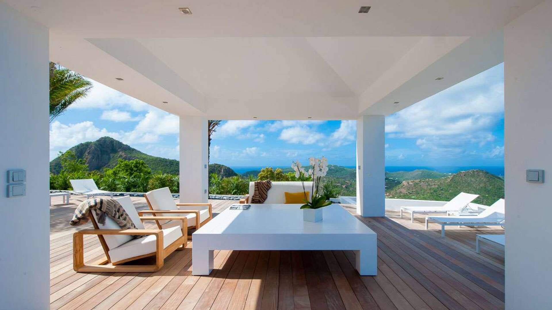 Terrace at WV GIN, Petite Saline, St. Barthelemy
