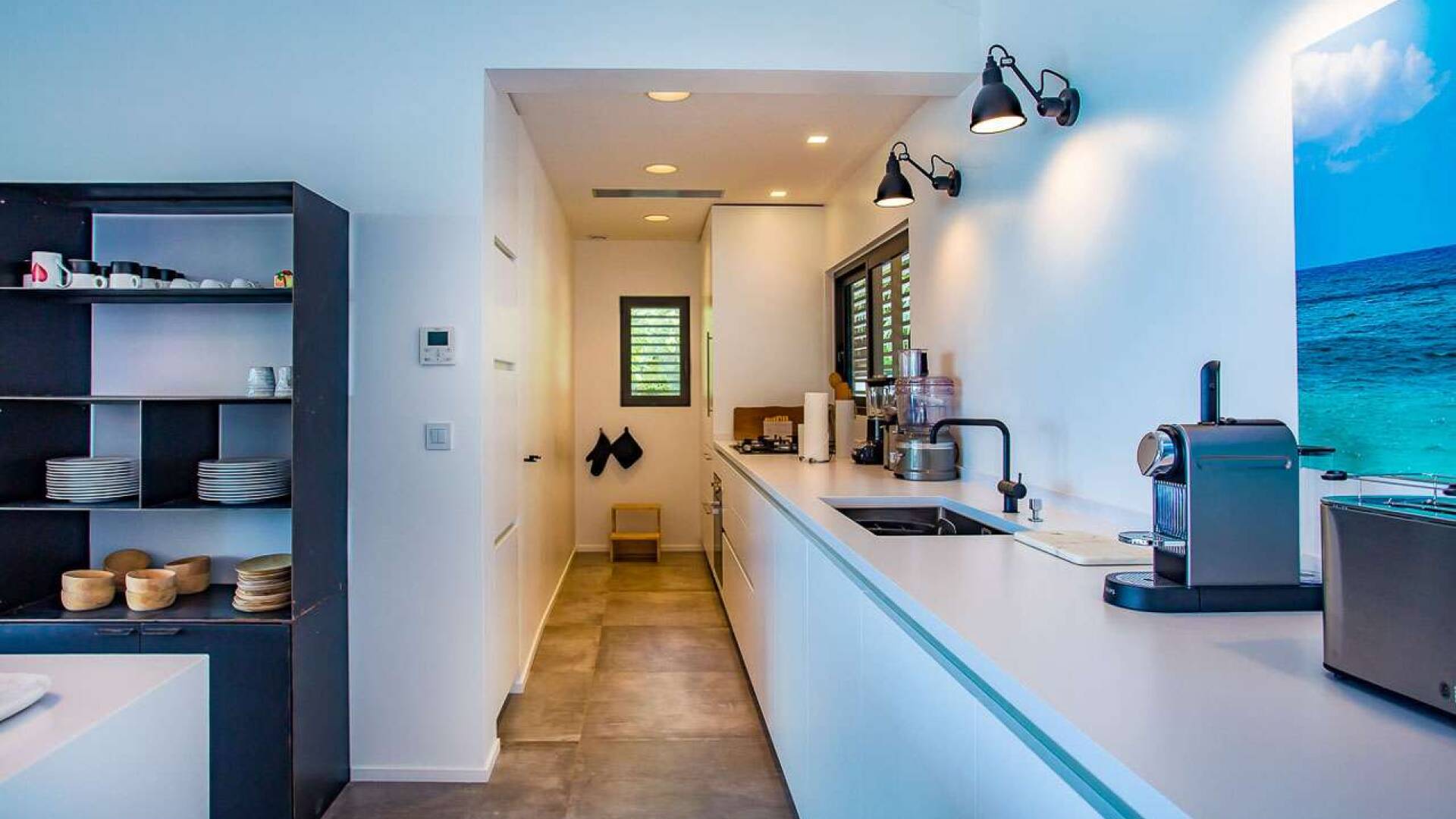 Kitchen at WV SUM, Pointe Milou, St. Barthelemy