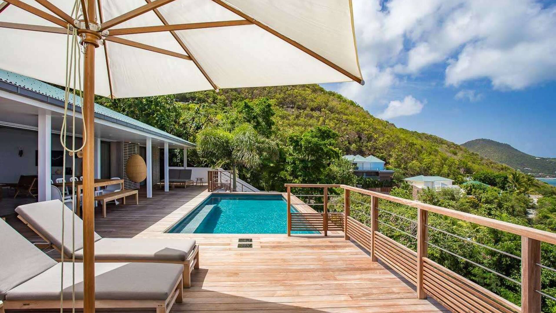 Deck at WV SUM, Pointe Milou, St. Barthelemy