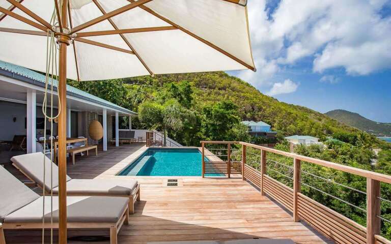 Deck at WV SUM, Pointe Milou, St. Barthelemy