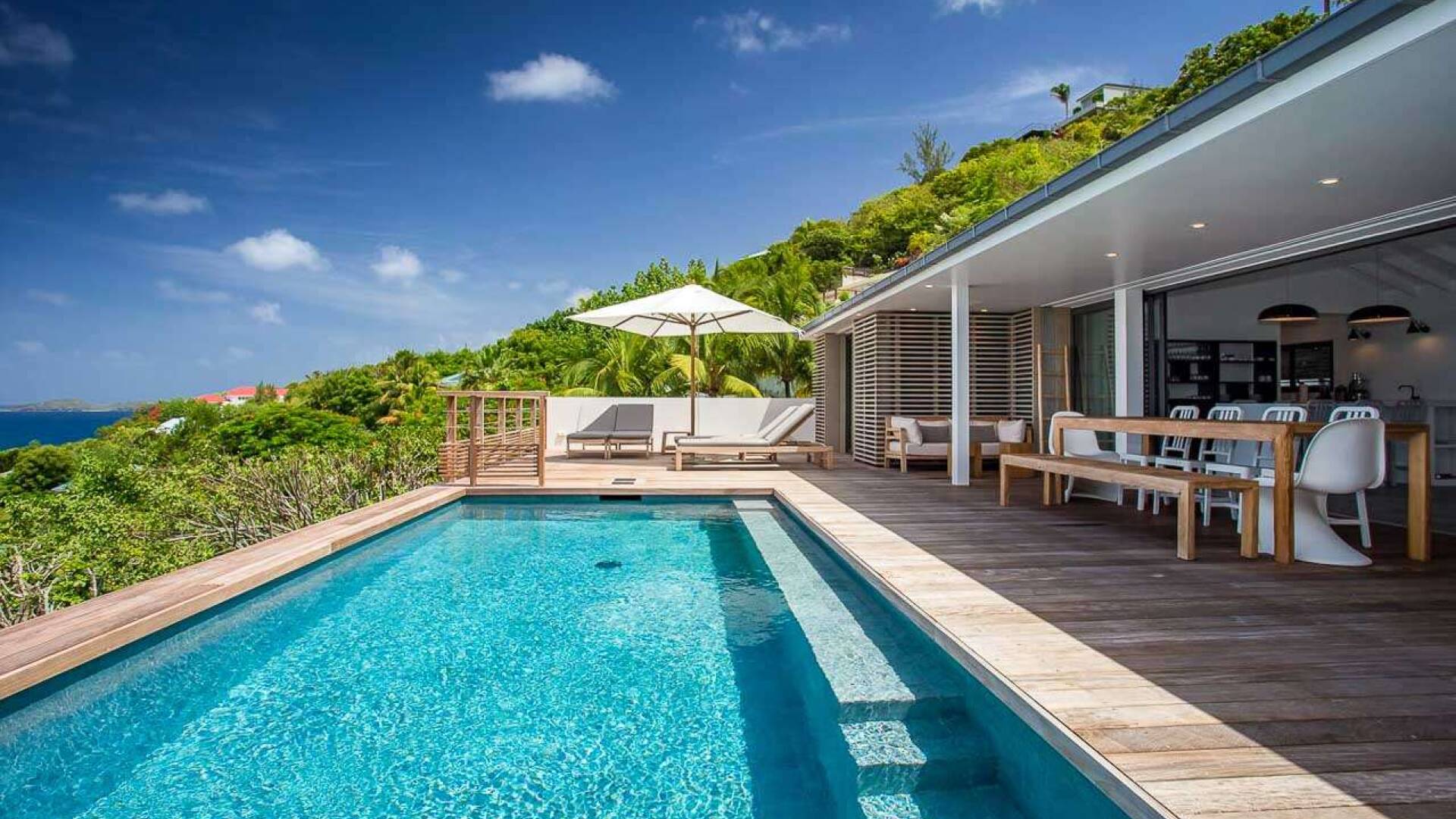 Deck at WV SUM, Pointe Milou, St. Barthelemy