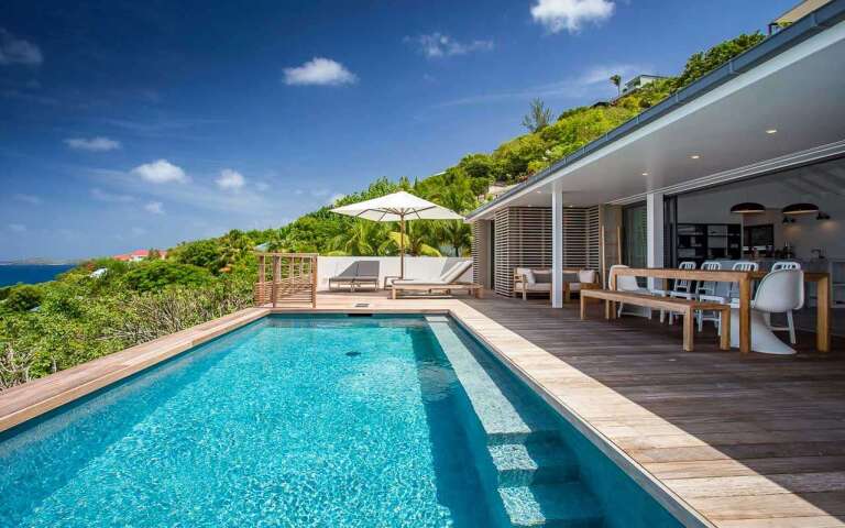 Deck at WV SUM, Pointe Milou, St. Barthelemy