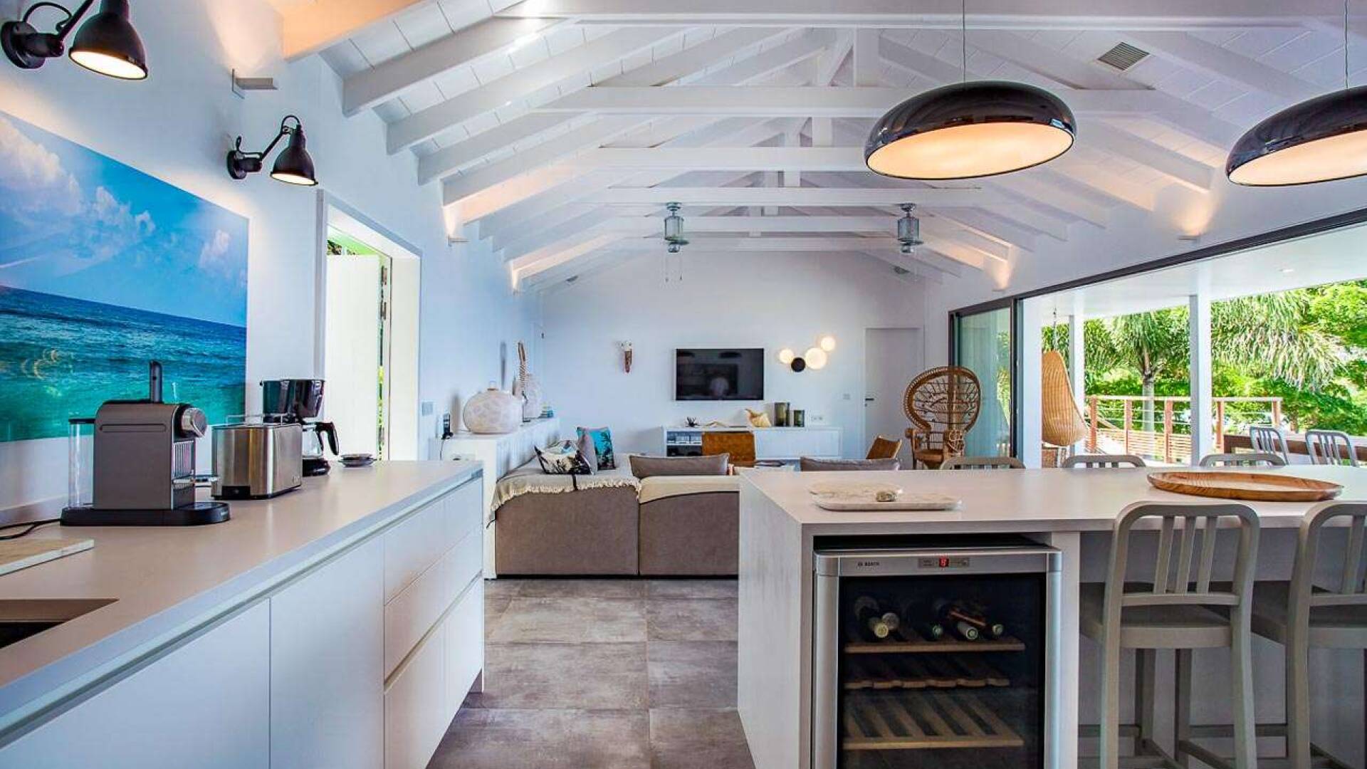 Interior of WV SUM, Pointe Milou, St. Barthelemy