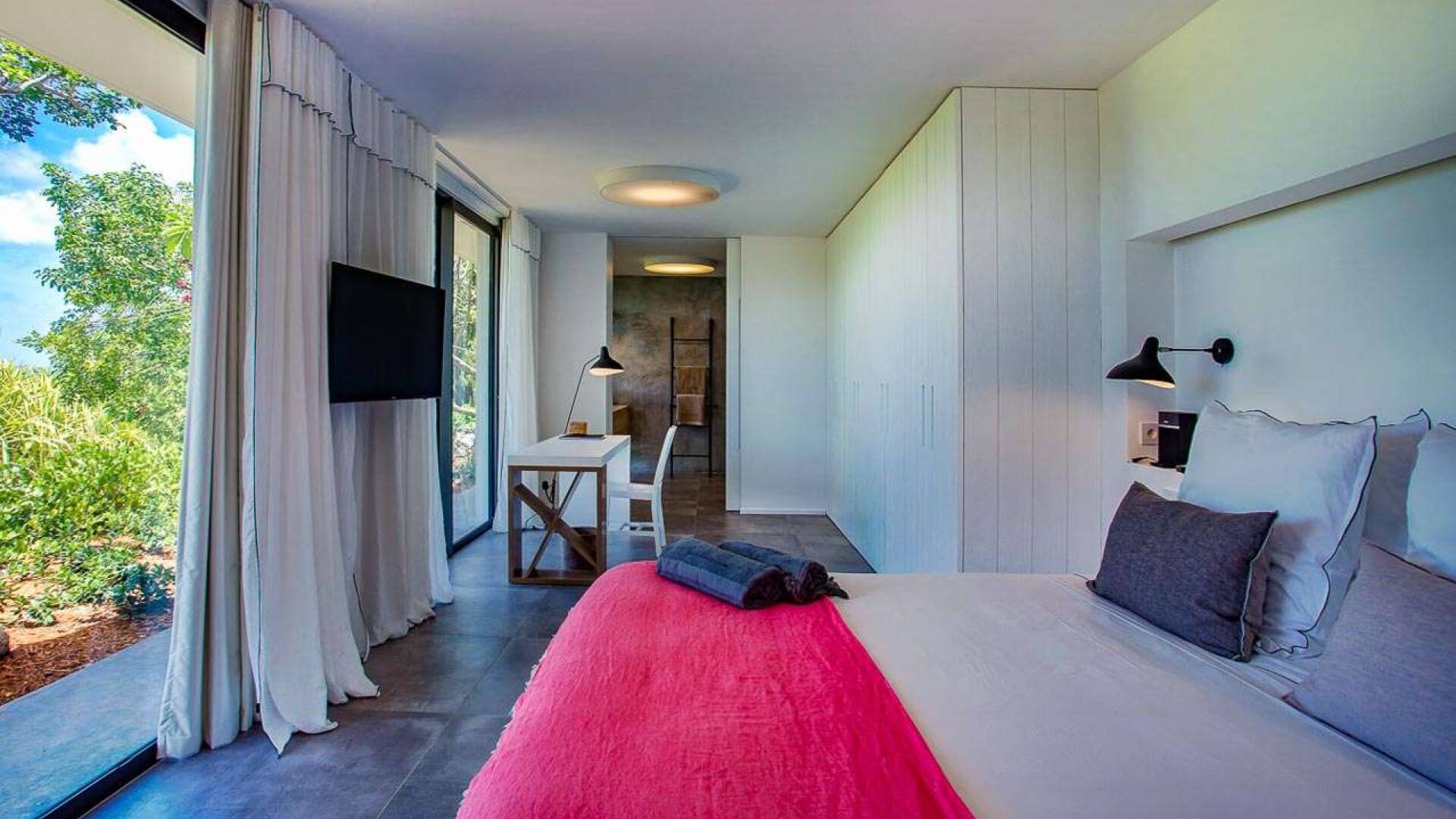 Bedroom at WV SUM, Pointe Milou, St. Barthelemy