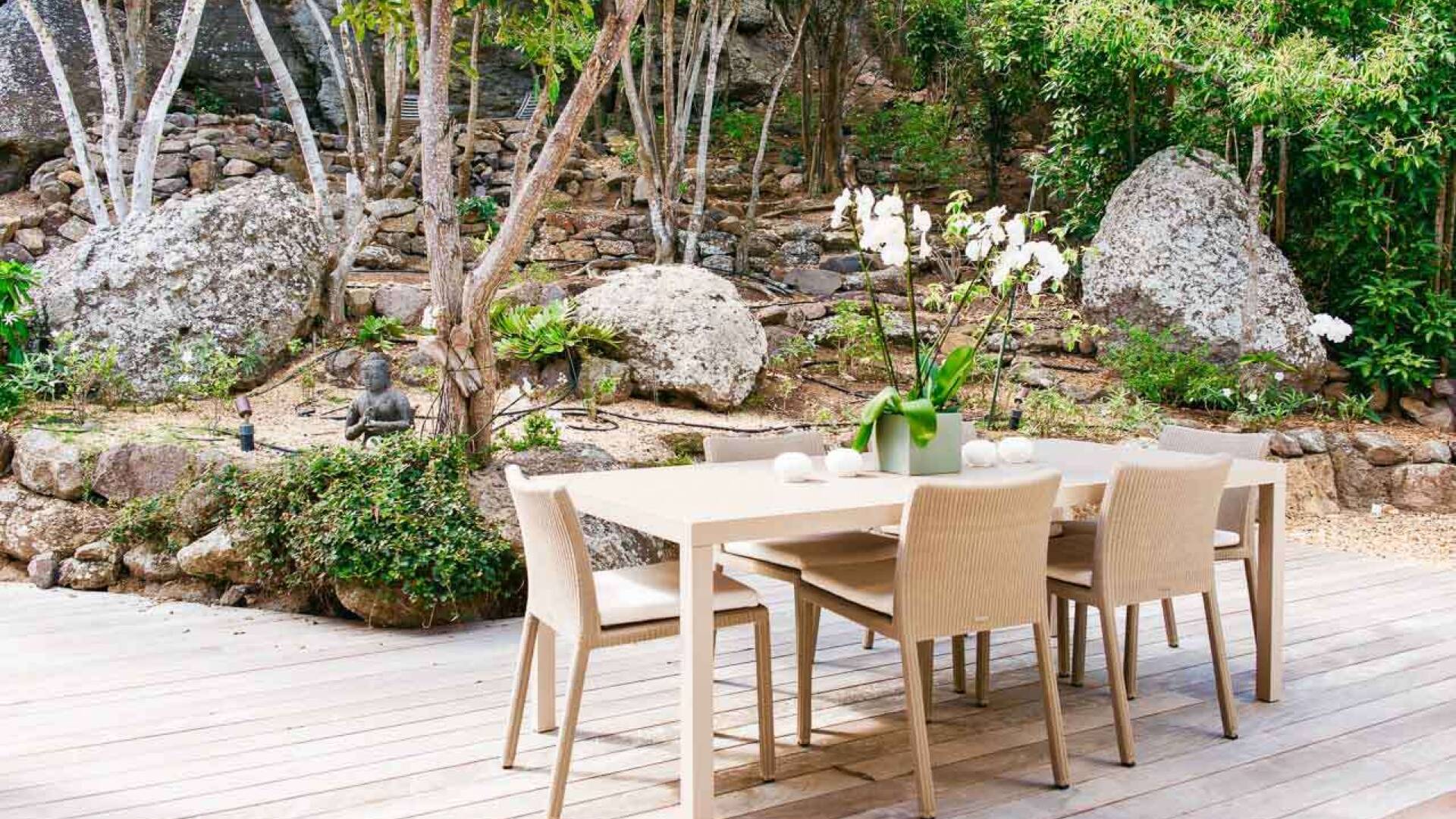Dining Room at WV MRI, Camaruche, St. Barthelemy