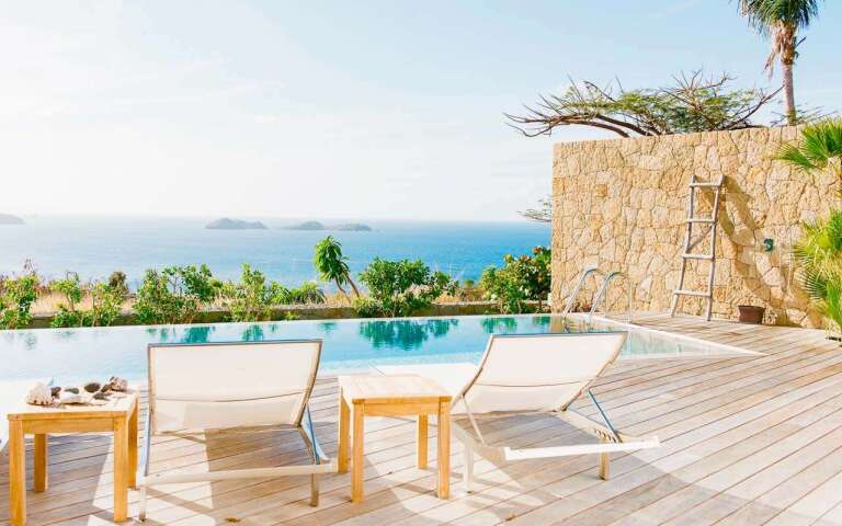 Deck at WV MRI, Camaruche, St. Barthelemy