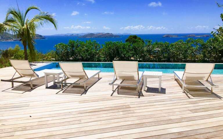 Deck at WV MRI, Camaruche, St. Barthelemy