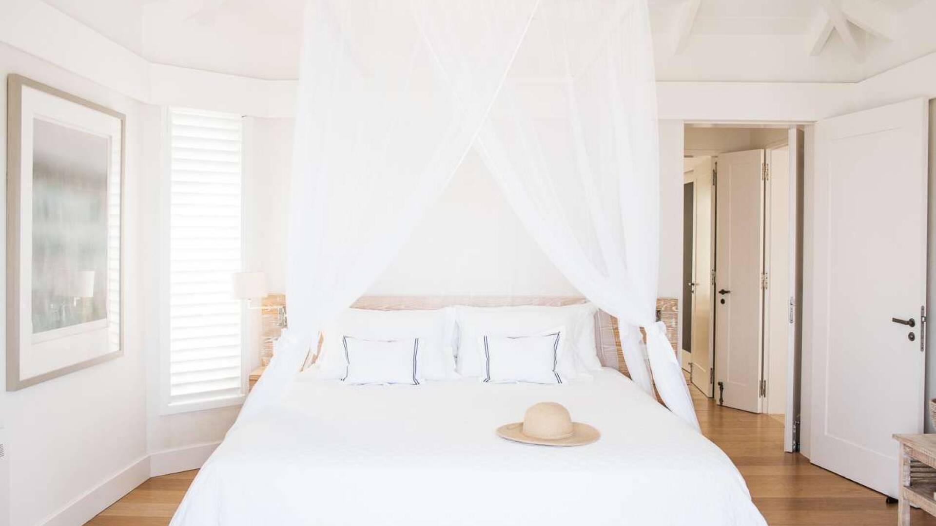 Bedroom at WV MRI, Camaruche, St. Barthelemy