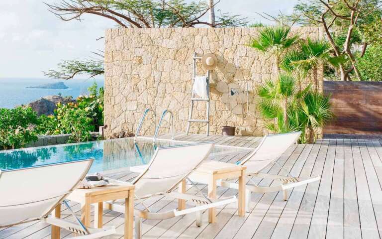 Deck at WV MRI, Camaruche, St. Barthelemy