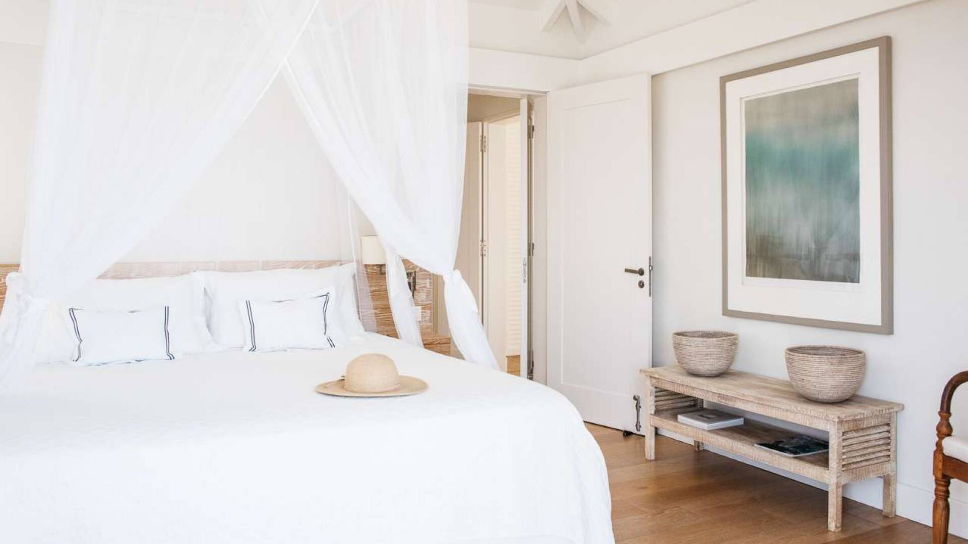 Bedroom at WV MRI, Camaruche, St. Barthelemy