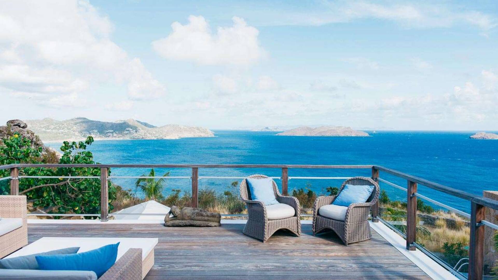 Deck at WV MRI, Camaruche, St. Barthelemy